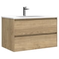 thumbnail image 1 of Ws Bath Collections Perla C80.100 NO Perla 32" Wall Mounted Single Basin Vanity Set - Wood, 1 of 7