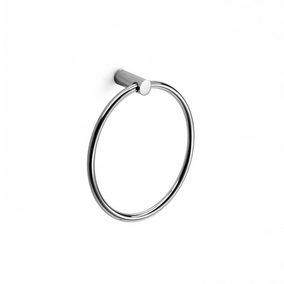 Ws Bath Collections Picola 5259 7-1/10" Towel Ring From The Picola Collection - Chrome