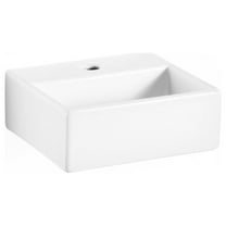 Ws Bath Collections Quarelo 53706.01 Quarelo 13" Ceramic Vessel Or Wall Mounted Bathroom