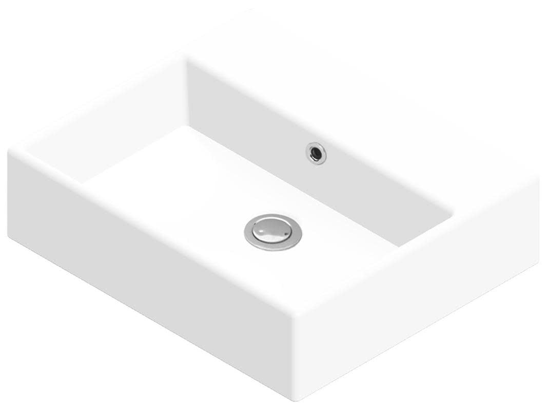 Ws Bath Collections Quattro 50.00 WM Quattro 19-1/2" Rectangular Ceramic Vessel Or Wall