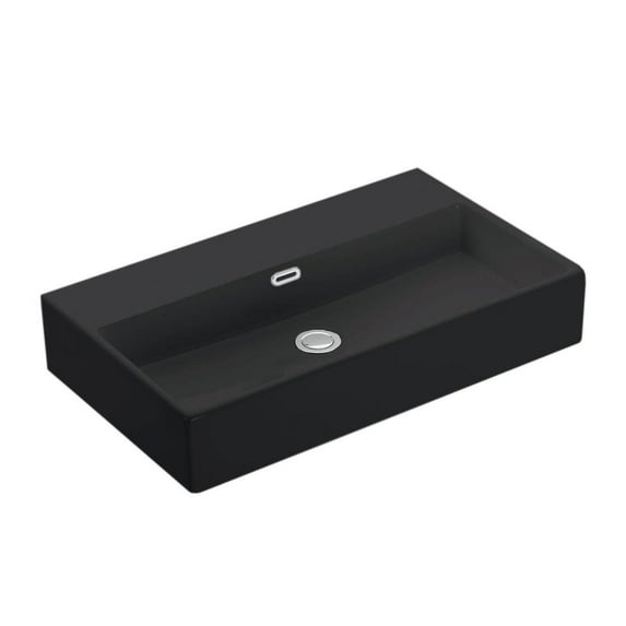 Ws Bath Collections Quattro 70.00 Quattro 27-5/8" Rectangular Ceramic Vessel Or Wall