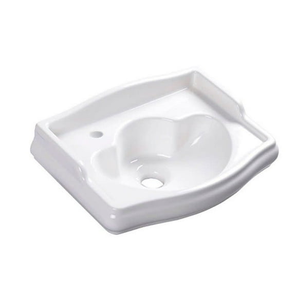 Ws Bath Collections Retro 1033.01L Retro 16-1/8" Specialty Ceramic Wall Mounted Bathroom