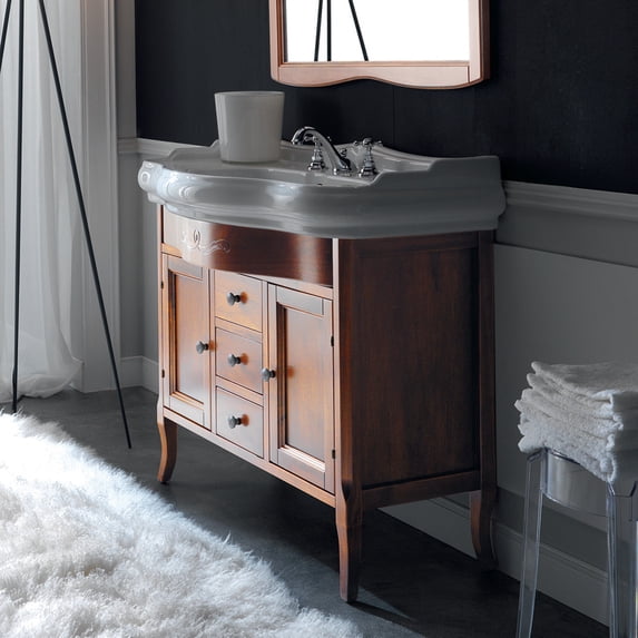 Ws Bath Collections Retro 1050.03+7347.40 Retro 40" Free Standing Single Basin Vanity Set