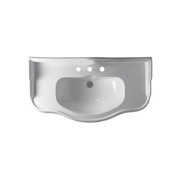 Ws Bath Collections Retro 1050.03 WG Retro 39-3/8" Rectangular Ceramic Wall Mounted