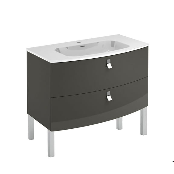 Ws Bath Collections Rondo 100F AN Rondo 40" Free Standing Single Basin Vanity Set -