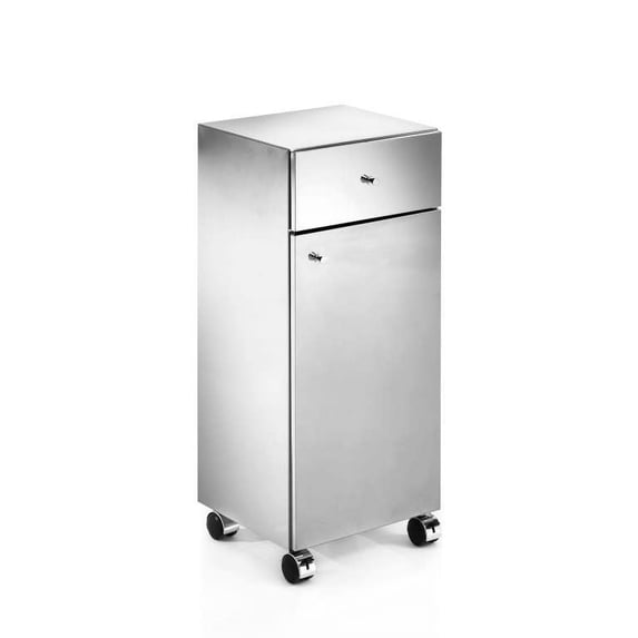 Ws Bath Collections Runner 5435 Runner 31-1/2" Stainless Steel Free Standing Rolling
