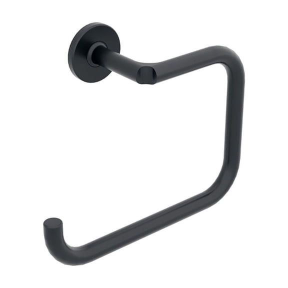 Ws Bath Collections Sbeca 61115 Sbeca 8-11/16" Wall Mounted Towel Ring - Black
