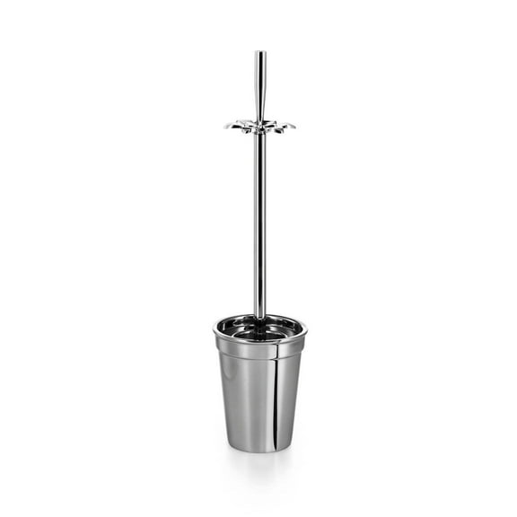 Ws Bath Collections Skoati 5011 Skoati 18.7" Stainless Steel Flower And Vase Toilet Brush