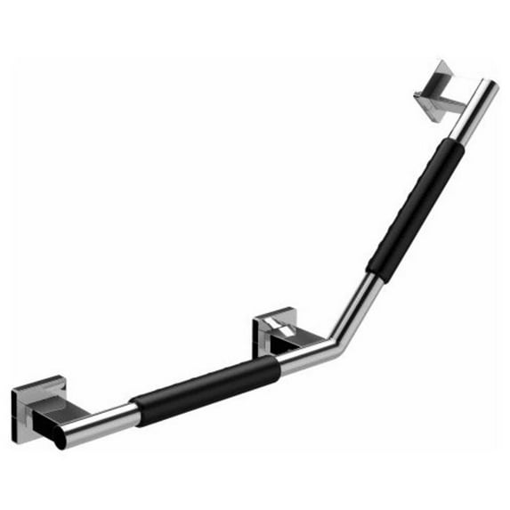 Ws Bath Collections System 3570.212.04 System 28" Grab Bar Non-Skid Coating - Chrome