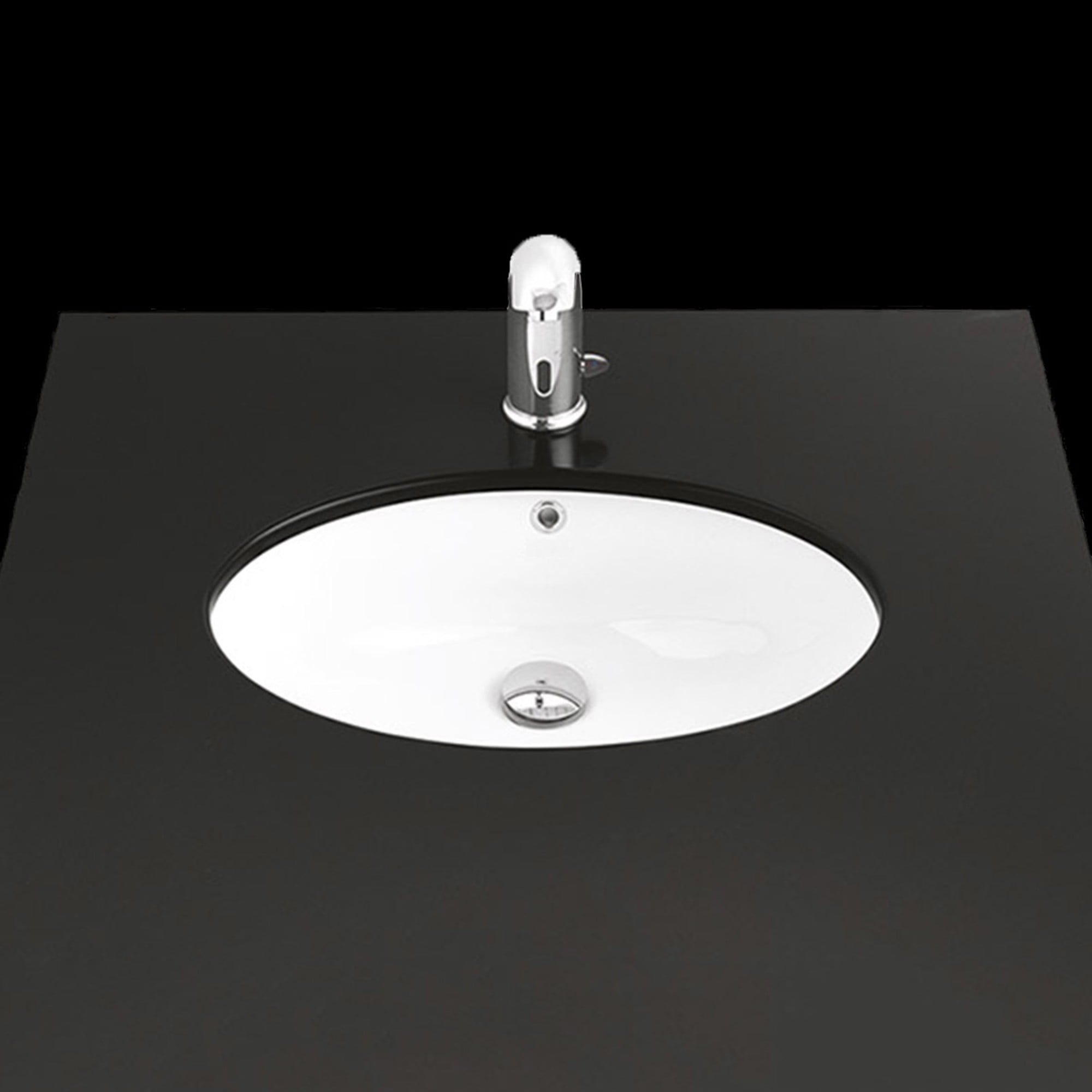 Ws Bath Collections Under TP 216 Under 22-3/16" Round Ceramic Undermount Bathroom Sink -