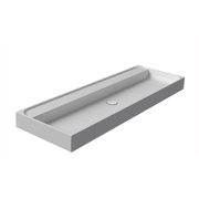 Ws Bath Collections Unit Plus 140A.00 Unit Plus 55-1/8 Rectangular Ceramic Vessel / Wall