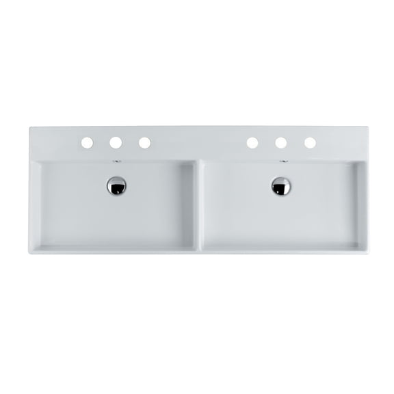 Ws Bath Collections Unlimited 140.03-8 Unlimited 55-1/2" Rectangular Ceramic Vessel / Wall