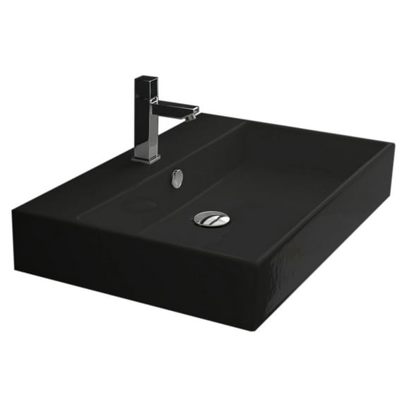 Ws Bath Collections Unlimited 46.01 Unlimited 18-5/16" Rectangular Ceramic Vessel Or Wall