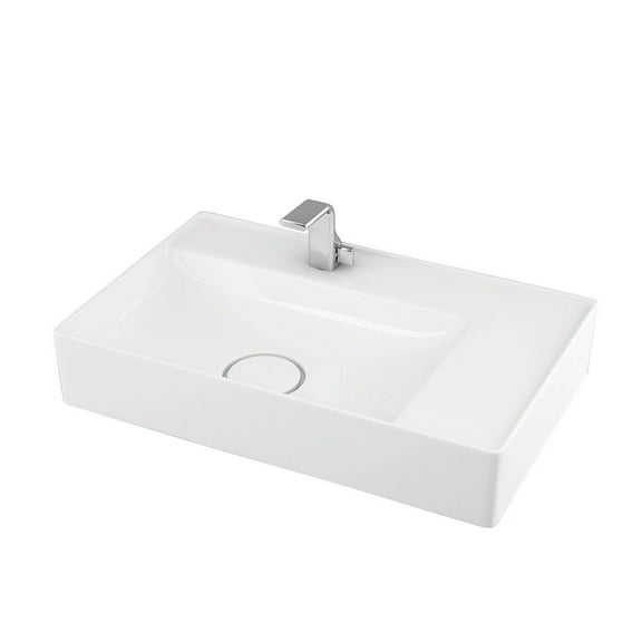 Ws Bath Collections Vision 6160 Vision 23-5/8" Rectangular Ceramic Vessel Bathroom Sink -