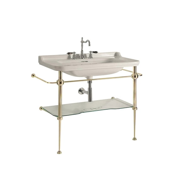 Ws Bath Collections Waldorf 4141K2.03+9197K2 Waldorf 31-1/2" Rectangular Brass And Ceramic