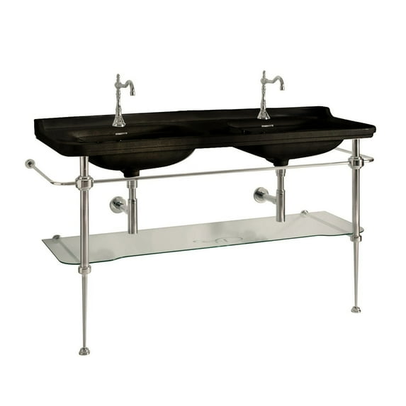 Ws Bath Collections Waldorf 4143K4.01+9195K1 Waldorf 59-1/8" Rectangular Ceramic Console