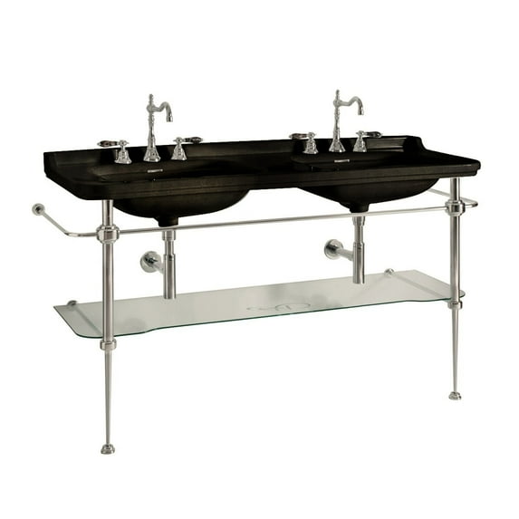 Ws Bath Collections Waldorf 4143K4.03+9195K1 Waldorf 59-1/8" Rectangular Ceramic Console