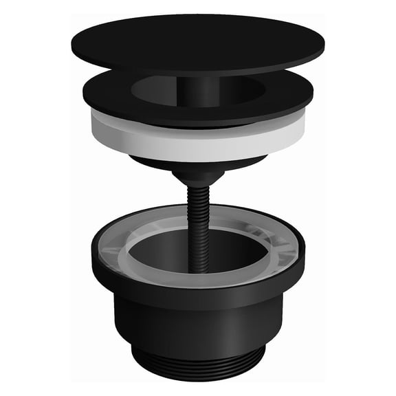 Ws Bath Collections WSBC 53976.22 Wsbc Fittings 1-1/4" Drain Assembly - Black