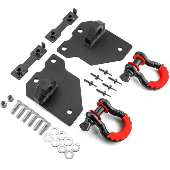 Wsays Grand Cherokee Tow Hook Replace Kit & 3/4" D Ring Compatible with Jeep Commander 2005-2011 Grand Cherokee 2005-2011