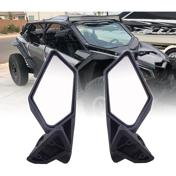 Wsays Maverick X3 Side Mirror Rear View Racing Style Compatible with Can Am Maverick X3 XRS XDS MAX Off-road 2017 2018 2019 2020 2021 2022