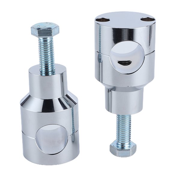 Wscoficey Handlebar Riser Circular Risers, Handlebar Riser 25mm, Aluminum Alloy Motorcycle Handlebar Riser Clamp, Universal 1-inch Handlebar Riser for Comfortable Riding with Installation Screws,