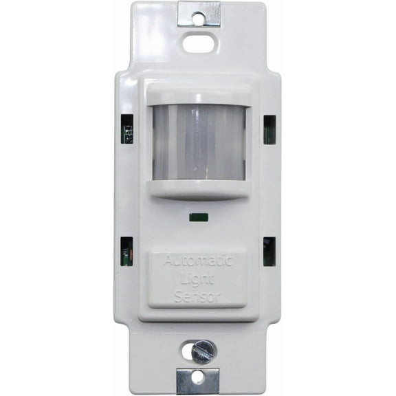 Wsd Pdt Vn White Wall Switch Occupancy Sensor Decorator Pdt Passive Dual Technology Vandal Resistant Lens 120/277