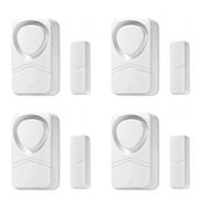 Wsdcam Door and Window Alarms for Home Security, 110dB Magnetic Sensor Alarm, Pool Door Alarm for Kids Safety, 4-in-1 Mode Small Wireless Door Alarms 4Pack