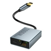 Wsdcam Gigabit Ethernet Adapter for Chromecast with Google TV USB C to RJ45 1000Mbps with Google TV HD/4K, Laptop, Tablet