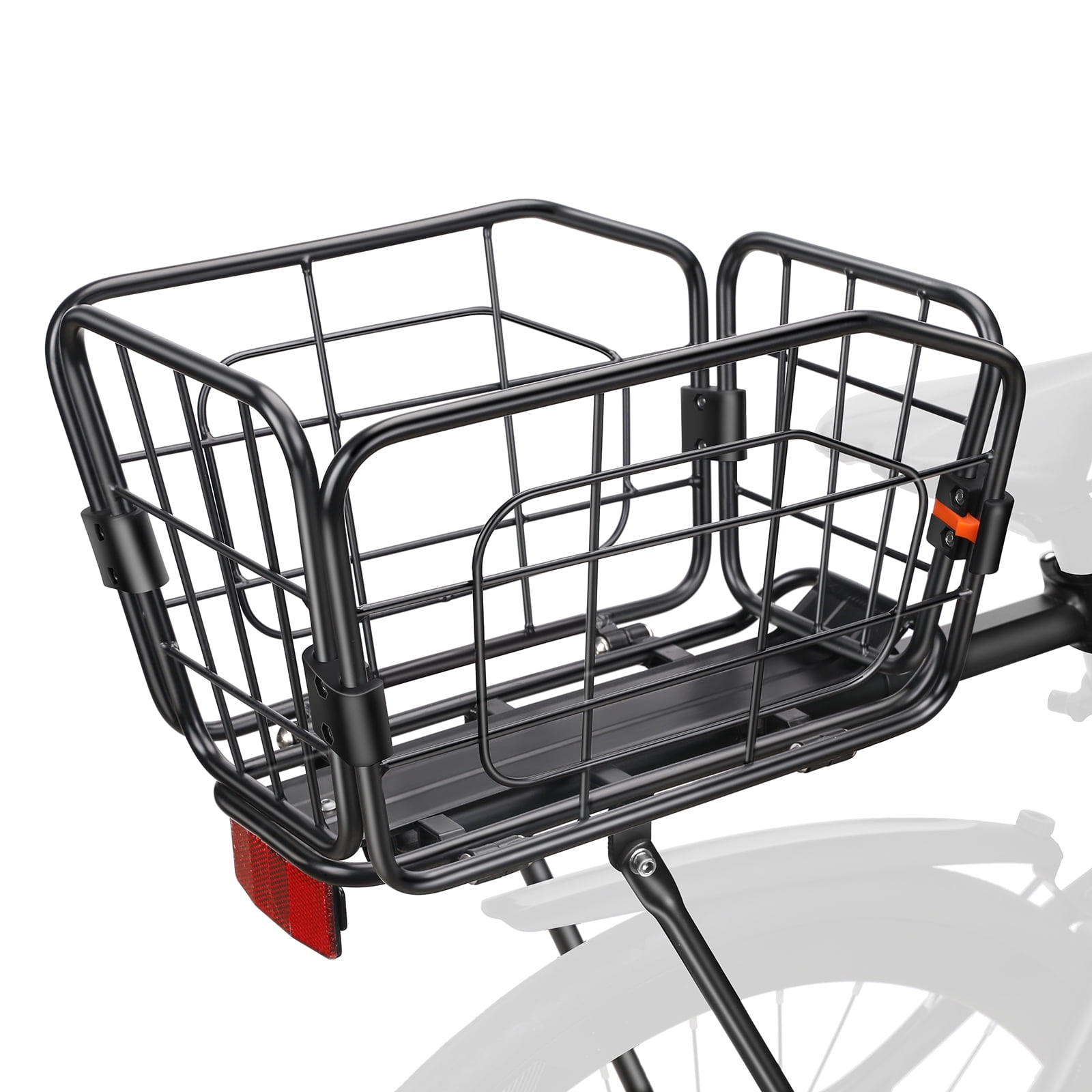 Small Basket Disc Rack Wsdcam Rear Bike Rack with Basket - Bike Cargo Rack for Disc Brake/Non ...