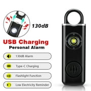 Wsdcam Self Defense Keychain 130dB Alarm with LED Light Emergency Self-Defense Security Alarm