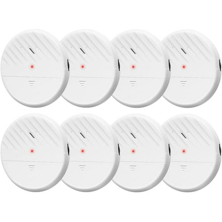 Wsdcam Window Alarm Sensors 125dB Ultra-Slim Wireless Glass Break Detector Vibration Alarm 8 Pack