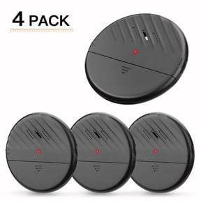 Wsdcam Window Alarm Ultra-Slim Glass Break Sensor 125dB Home Security Alarm System-4 Pack
