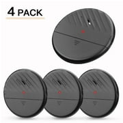 Wsdcam Window Alarm Ultra-Slim Glass Break Sensor 125dB Home Security Alarm System-4 Pack