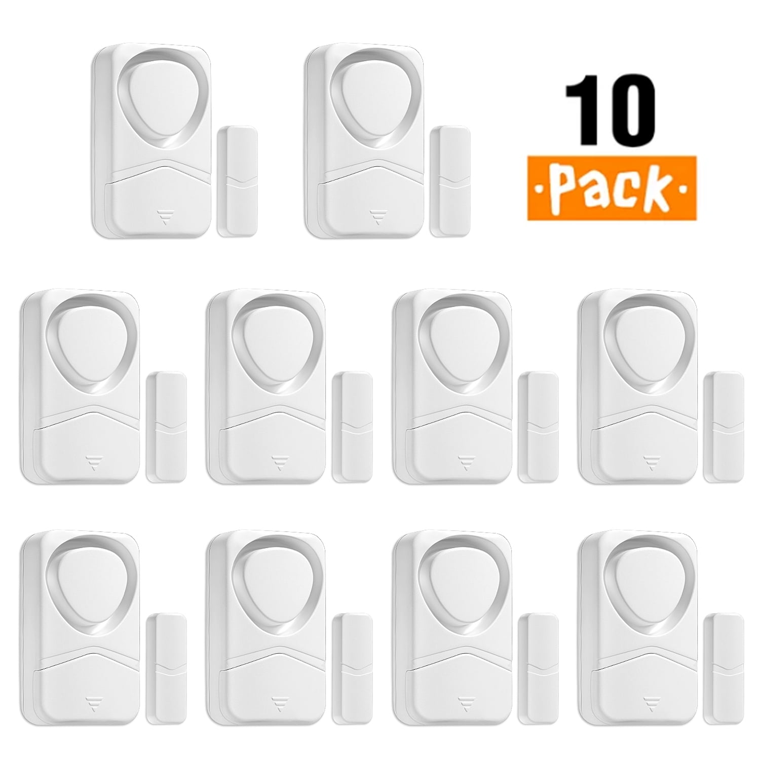 Wsdcam Window Door Alarm DIY Home Safety Wireless Burglar Alert Sensor Alarm-10Pack