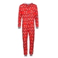 thumbnail image 1 of Wsevypo Christmas Family Matching PJS Set Hooded Jumpsuit Onesie Sleepwear, 1 of 6