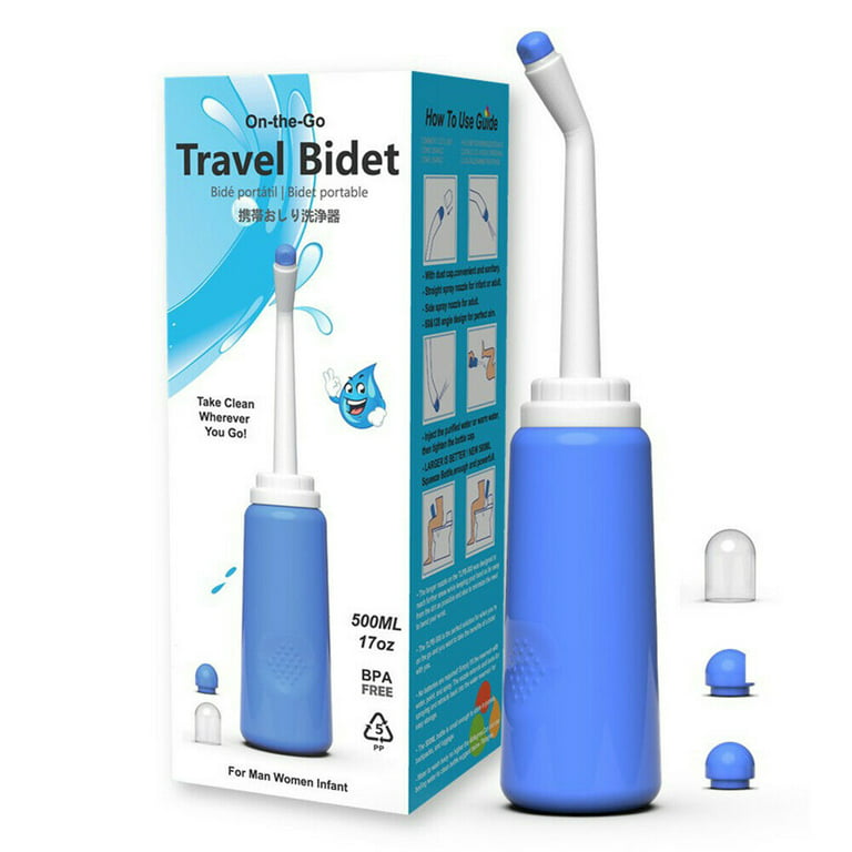 Bidé portable y Bidé de viaje con la mano Held Bidet Botella para uso  Personal Limpieza, Azul