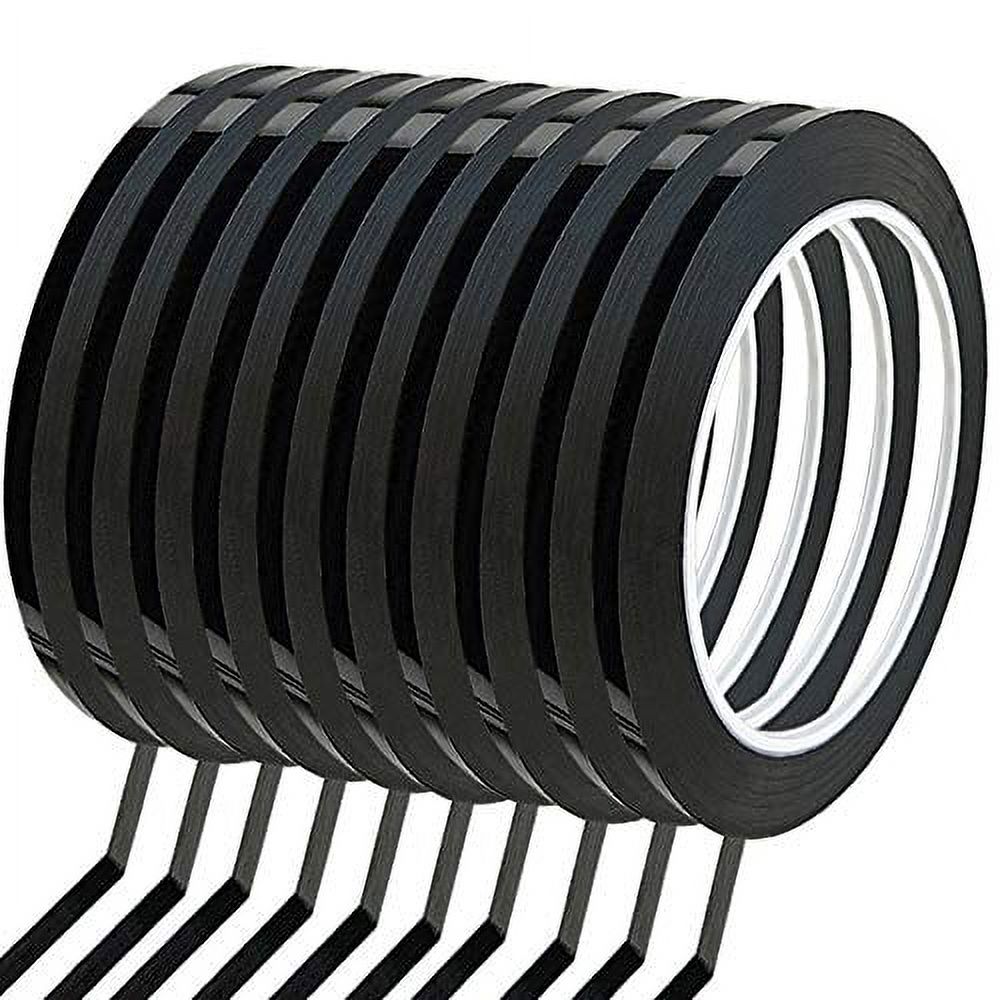Wsper 10 Rolls 1/8" Whiteboard Tape SelfAdhesive Vinyl Tape for