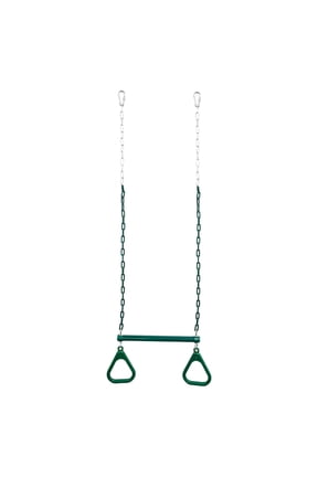 18" Bar Rings for Swing Set with Locking Carabiners Heavy Duty Chain Swing for