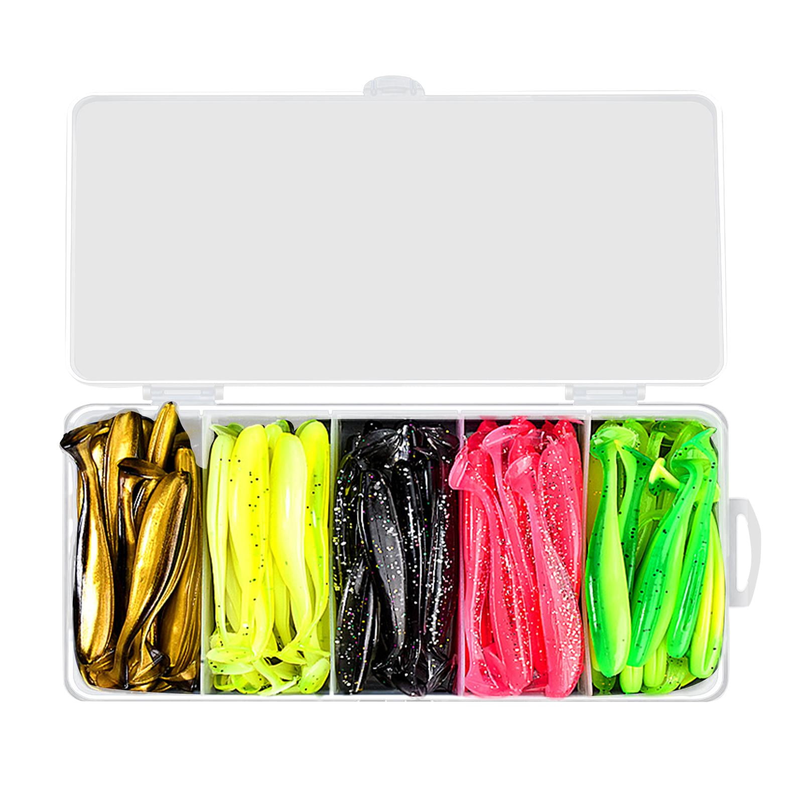 Wswqop 1pcs/pcs Soft Lure Bait Artificial Fishing Tool Silicone Freshwater Salt Water 7.5 cm