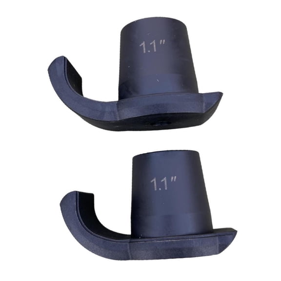 Wswqop 2 Pieces Walker Ski Glides Ski Trail Feet Cover Coaster Skis for Seniors Folding Black Hole 28mm