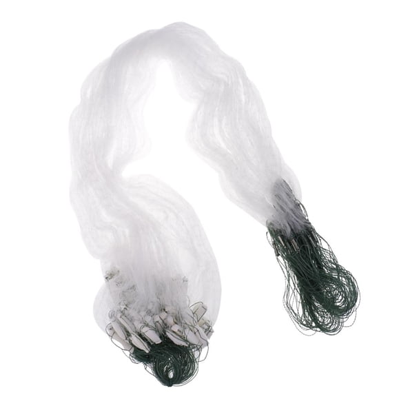 Wswqop 25m 1 Layer Sticky High Polyethylene Density Fishing Gill Net Casting Seine Net