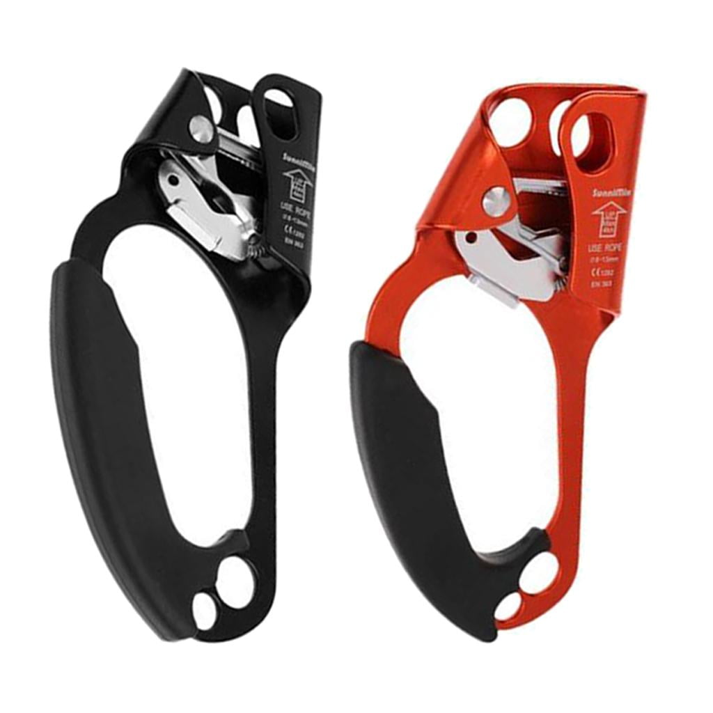 Wswqop 2Left Hand Ascender Rock Climbing Tree Arborist Rappelling Clamp For 8~13MM Rope