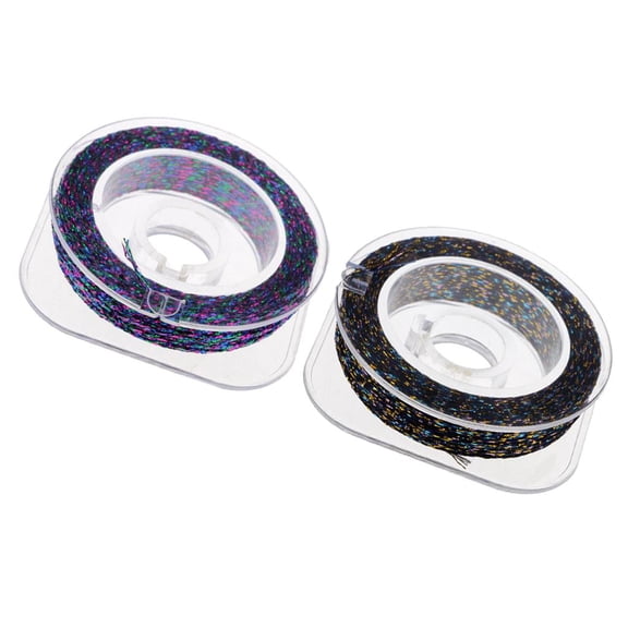 Wswqop 2pcs Rod Building Wrapping Whipping Thread - 50m, &Black