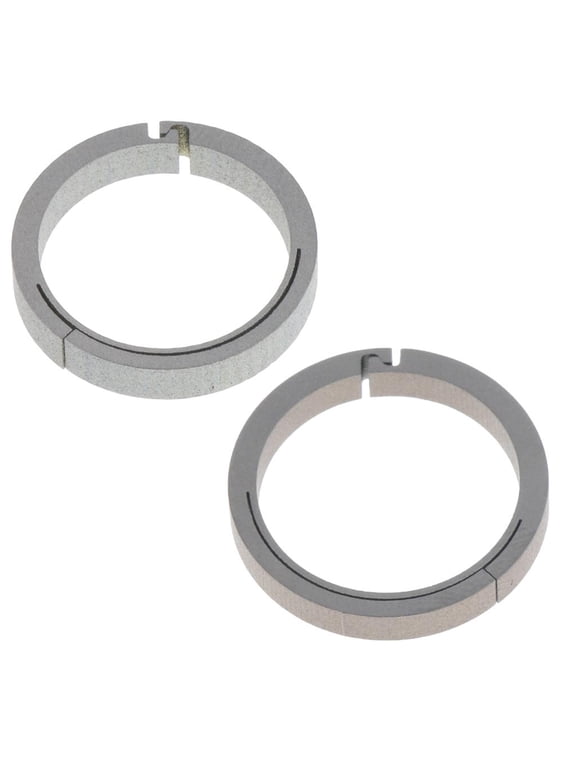 2pcs Round Titanium Clip Hook Mini Carabiner Keychain Key For Camping - Silver, 18-22mm