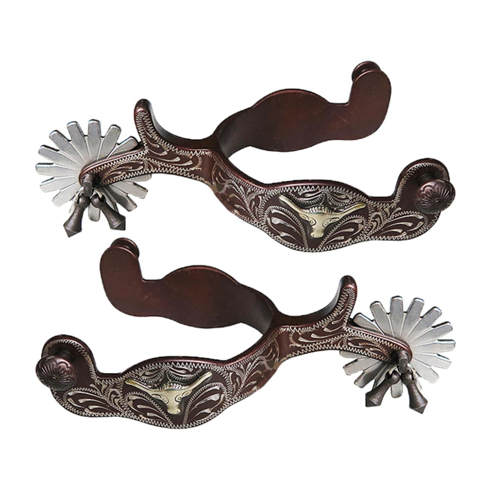 Wswqop 2x Horse , Anti-Rust Western Style for Competition Equipment , Brown