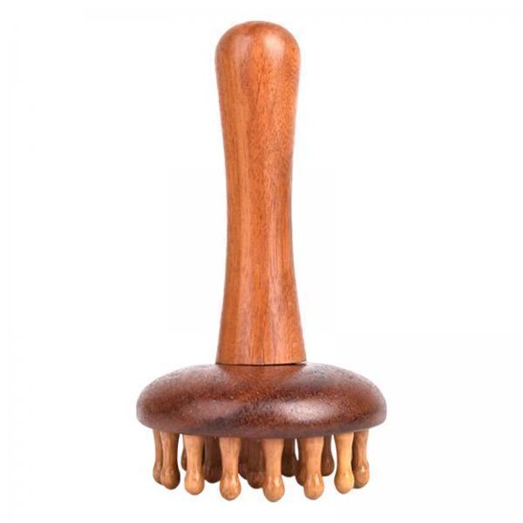 Wswqop 2x28 Point Wood Gua Sha Scraping Tool Lightweight Multifunctional Massage Comb