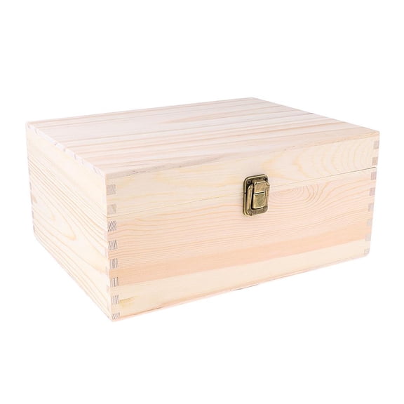 Wswqop 38 Slot Essential Oil Wooden Box Multi-Tray Organizer Storage Case Container