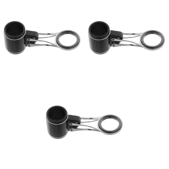Wswqop 3pcs Sturdy Fishing Rod Guides DIY Rod Building Fishing Rod Parts Accessories