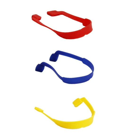 Wswqop 3pcs/set Silicone Cord Eyeglasses Sunglasses Holder Retainer Outdoor Activities