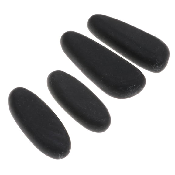 Wswqop 4 Massage s, Hot Basalt for Professional Massage Treatment Relieve Strained Muscles (2 Sizes)